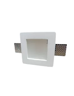Sd-081v n inc en yeso cuadrado gu5.3 c/vidrio