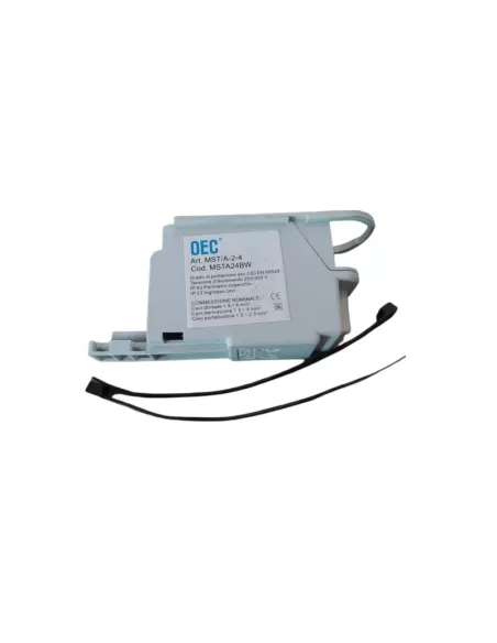 Bornier à 4 pôles OEC MSTA24BW, 2 porte-fusibles 5A-MST//A-2-4