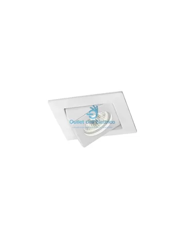 Rossini lighting 5126-b square recessed spotlight orient 12v 50w white