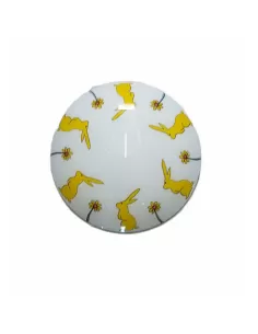 Plafonnier rond lapin Fabas luce 2611-61-102 1x60w e27