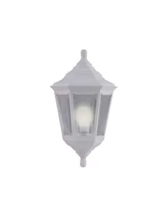 Applique murale demi-carrée Nobile illuminazione 2045//02//bi//sat avec diffuseur satiné