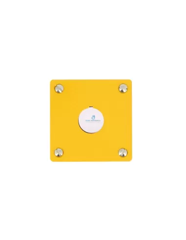 Eaton 216542 m22-ey1 1-hole flush-mount plate, yellow