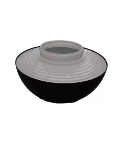 Bega-2685-appl black mushroom w//arm 26w w//opal glass