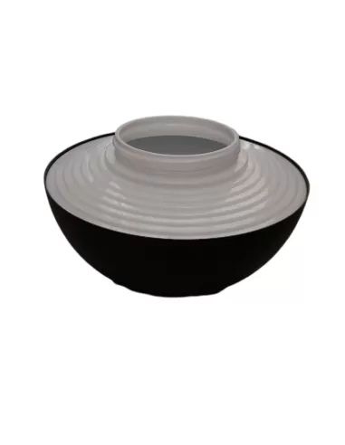 Bega-2685-appl black mushroom w//arm 26w w//opal glass