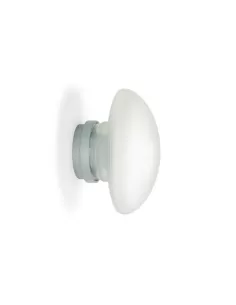 Fontana arte 28727/cr aplique silabo con junta cromada blanca
