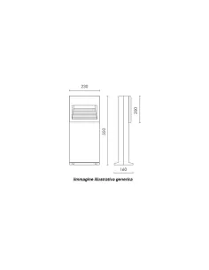 Simes s 4350 09 Einbaumast für EOS Quadra schwarz r