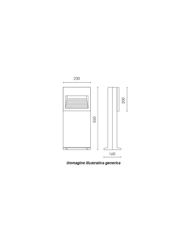 Simes s 4350 09 palo incasso per eos quadra nero r