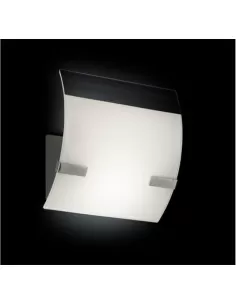 Leucos 0521001 sec 20p blanc avec bande transparente 1x150w r7s (murano) d.20x20cm