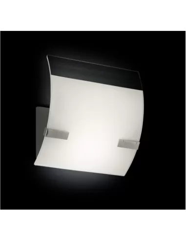Leucos 0521001 sec 20p blanc avec bandes transparentes 1x150w r7s 80mm (murano)