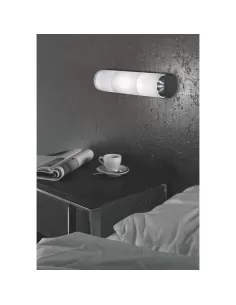 Linea light 73671 chrome reglette 1e14 40w sandblasted glass 2