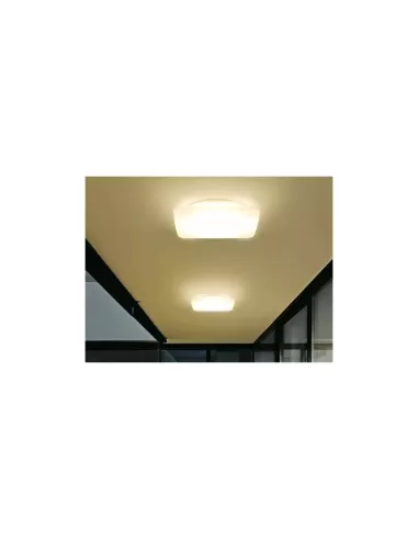 Plafonnier blanc Linea Light 7807N, quadruple ampoule 10W PL Nat