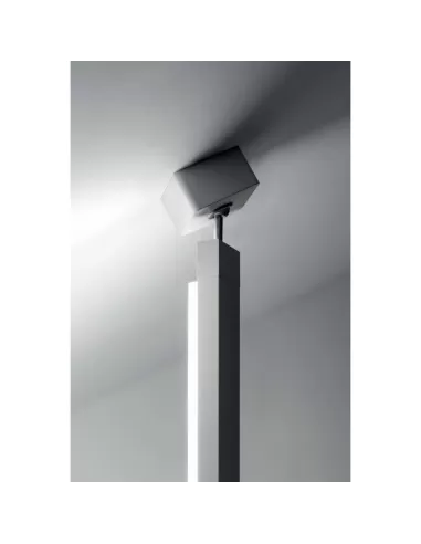 Suspension Linea Light 7774 Xilema 25W en aluminium poli
