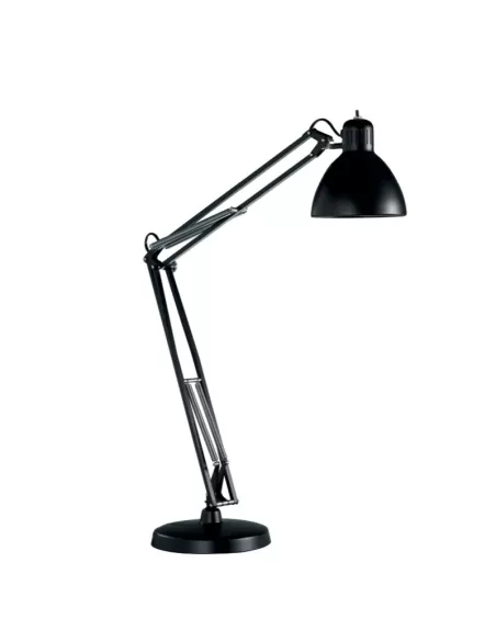Fontana arte 5017//4n lampada da tavolo cromata nero 10w senza base