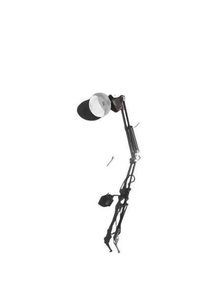 Fontana arte 5017//4n lampada da tavolo cromata nero 10w senza base