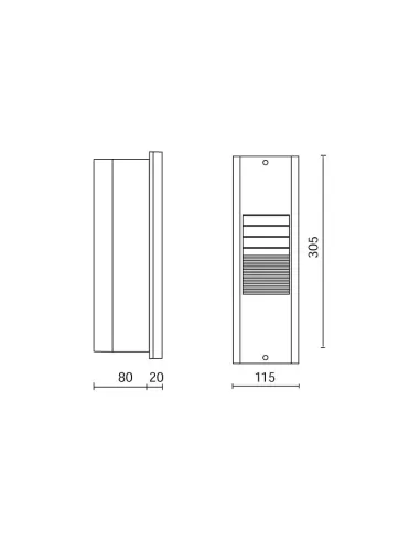 Side e8080 incasso esterno green halo 50 al asim