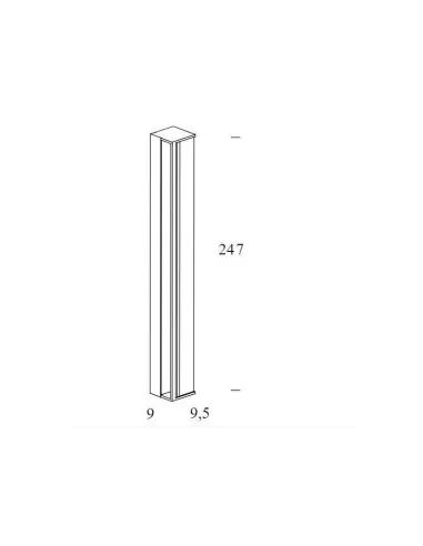 Fontana arte 3749 recessed and wall mounted slot 14/24w g5 white
