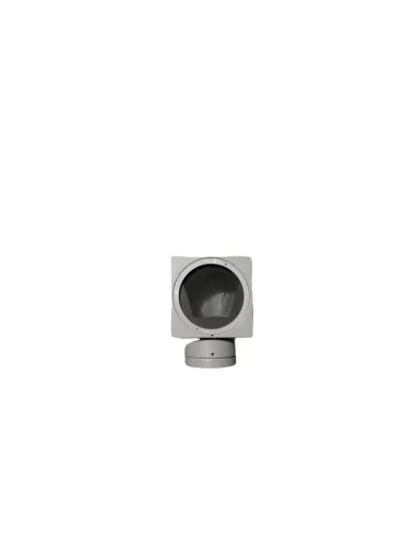 Phare double en aluminium Linea Light 51665, 2 faisceaux, angle de vision de 115°, gris, IP65