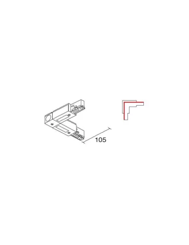 Side 990791 junction 90 ground external white