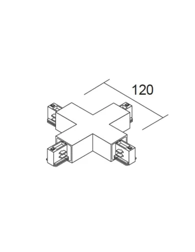 Ivela 7657-10-w20 cross joint 850 gray