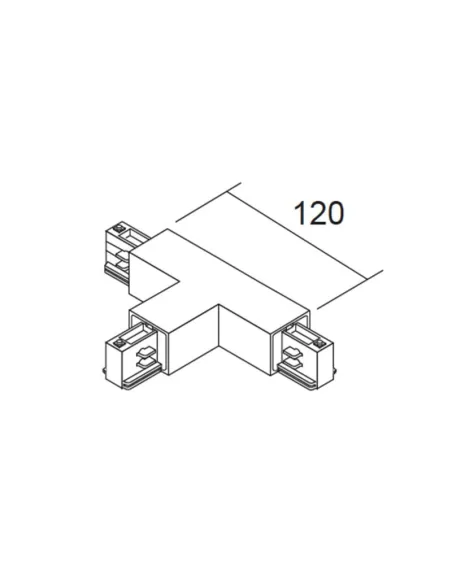 Ivela 7657-10-w30 giunto a croce 850 nero