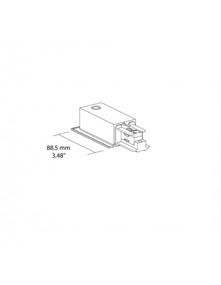 Connecteur de masse gauche du bloc d'alimentation Ivela 7662-11-w30 850° ne