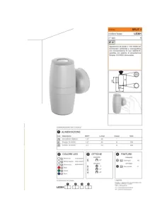 Domino led 7e3012302fe2 split 1 230v nw fld colore black