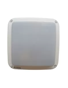 Ghidini 10110//ob ercole plafonnier carré blanc 1x75w diffuseur opale en aluminium plexiglas 2