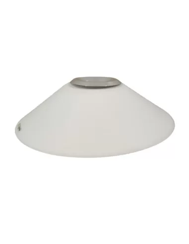 Leucos magazine//bi ceiling lamp white satin glass 3x100w e27 diam 50x15