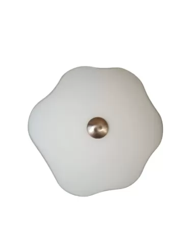 Bilumen 5560 small flower ceiling lamp satin glass str nickel 2x60w e27