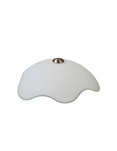 Bilumen 5560 fiore piccolo lampada soffitto vetro satinato str nikel 2x60w e27