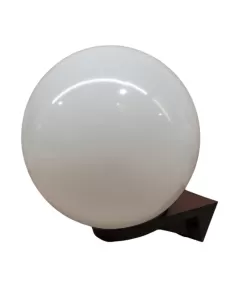 Sphère opale Mareco 0300201b diam 250 avec bras court noir 90°