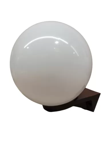 Sphère opale Mareco 0300201b diam 250 avec bras court noir 90°