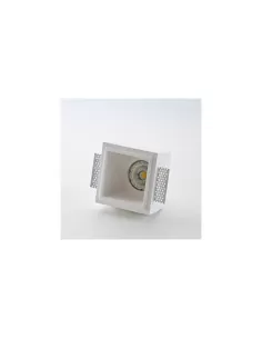 Isyluce 807 square recessed plaster spotlight 103x103x70 mr16//gu10