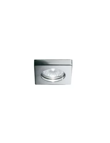 Fabbian d55f0411 venere recessed square fixed chrome gu4 12v 20w 5.5x5.5 f 4.5mm