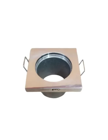 Fabbian d55f1311 venere square 70 low recessed chrome gu10 230v 7x7 cm hole 6mm