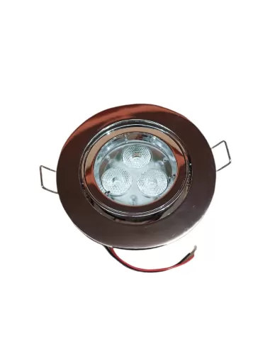 Module led encastrable rond réglable chromé Mondial lux pg108cr 3x3w 700ma ww