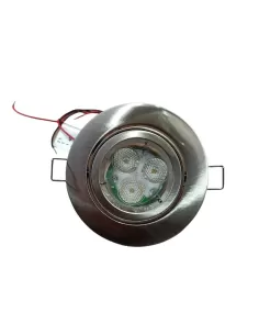 Mondial lux pg108nk module led encastrable rond réglable nikel 3x3w 700ma ww
