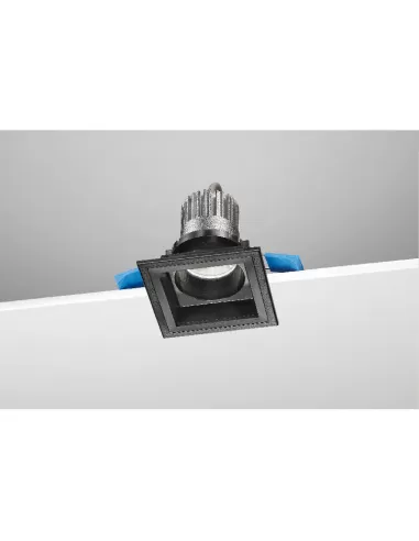 Nobile d1s/40/4k/b fixed square recessed 8.5w 4k black