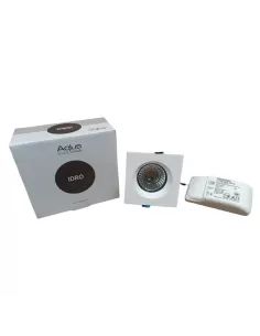 Aqlus a5-682 07 hydro recessed square led cob spotlight 7w 3000k white with ip65 power supply