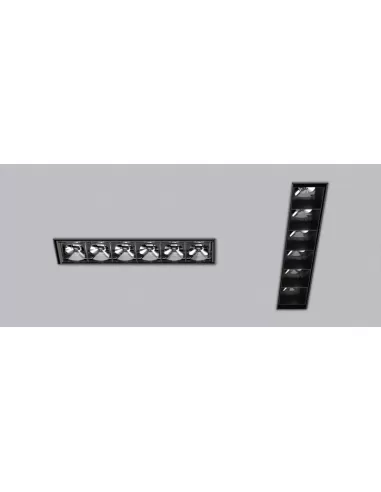 Castaldi 3100frel6dk93dn essieu l cadre encastré 17w ele traîneau l6 3000k