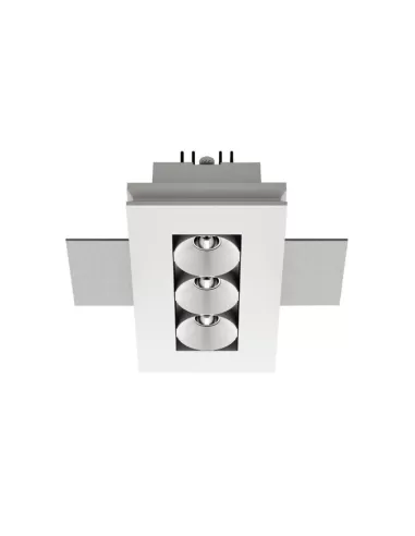 Linea light 64540w30 recessed cell 3 led x2w bw 30 white 9003