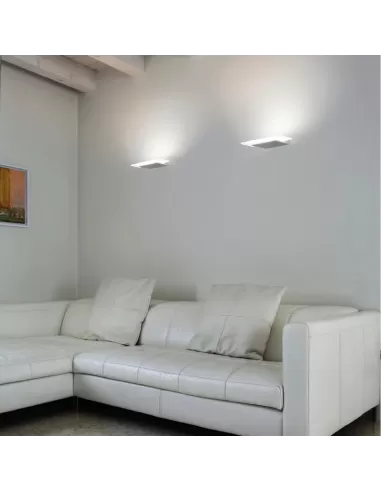 Linea light 7487 dublight LED applique 27w satin plex