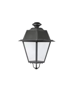 Classic lantern 1 602 02 60 small black with transparent glass diff 1x60w e27