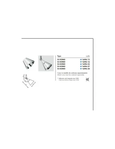 Accessoire Mizar 6496-38 dj-kono pour jet//top or