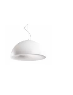 Suspension LED Targetti 1T4050 Pantheon 700 mm 20 W 3K avec diffuseur et câble transparent (sans rosace de plafond).
