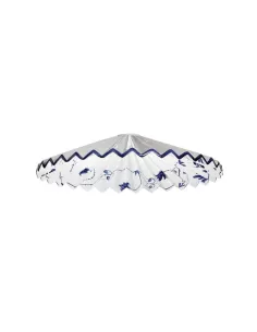 Rossini d 9551-20-diffuseur plat crénelé bleu avec décoration bleue