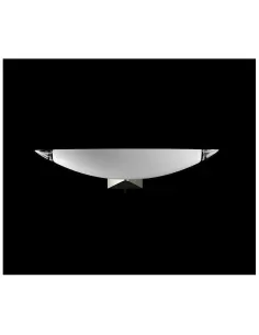 Barovier&toso new flu large wall lamp black glass//transparent 1x250w e27