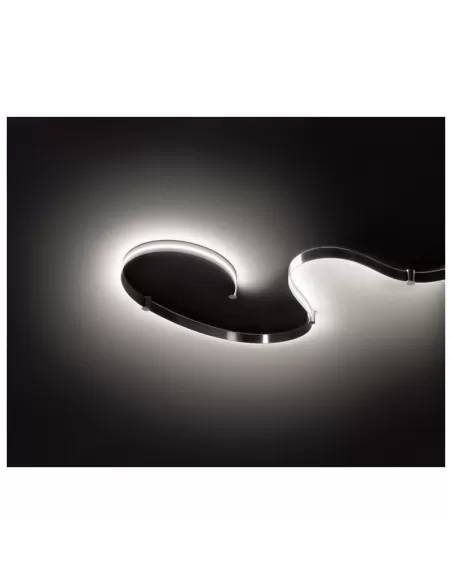 Cini & nils w1601 formala parete soffitto bianco 2700k acciaio satinato//nero