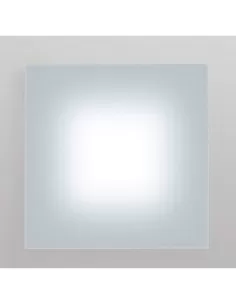 Applique murale/plafonnier Fontana arte 4140/2, éclairage LED soleil 13,5 W, dimensions 240 x 240 x 20 mm.