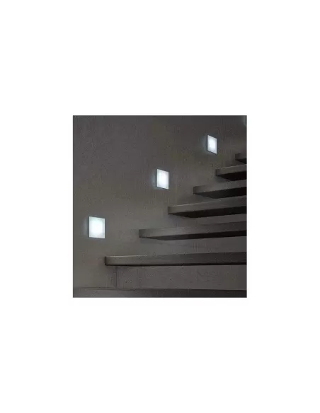 Applique murale/plafonnier Fontana arte 4140/2, éclairage LED soleil 13,5 W, dimensions 240 x 240 x 20 mm.